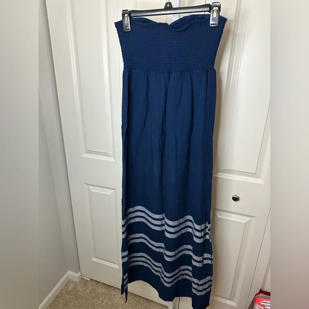 Elegant Navy Blue Maxi Dress‎